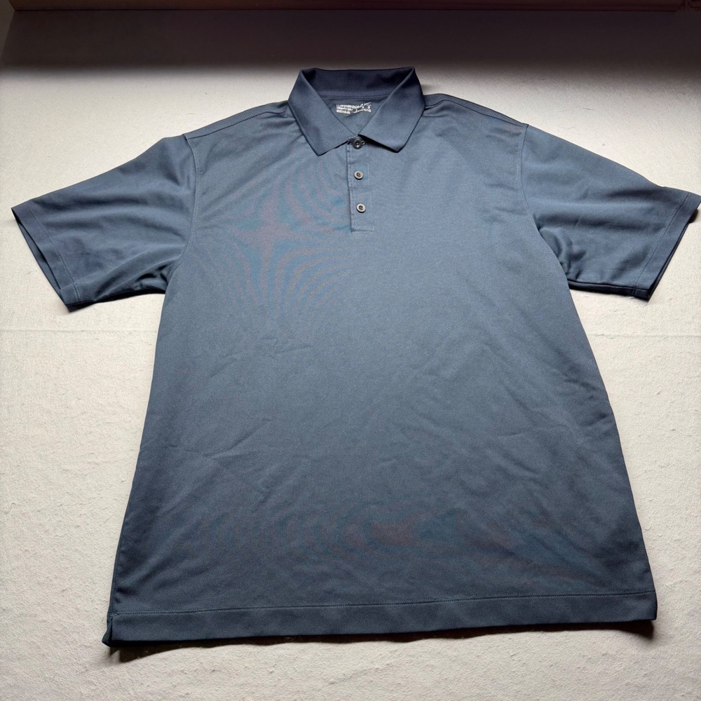 Nike Golf Polo Mens Large Grey Nike Fit DRY Short Sleeve Performance Athletic